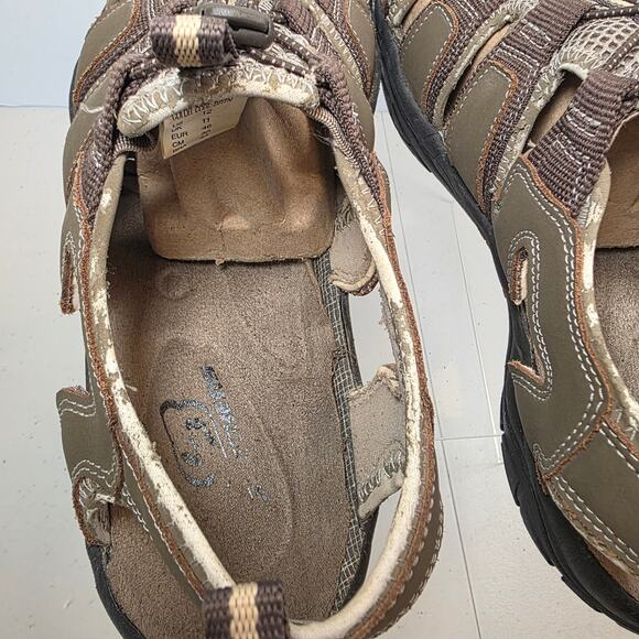 Skechers Men's Size 12 Leather Fisherman's Closed Toe Outdoor Sandals Shoes - Picture 9 of 12